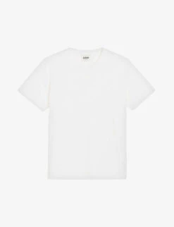 CLAUDIE PIERLOT Teecha Embroidered-logo Short-sleeve Cotton T-shirt