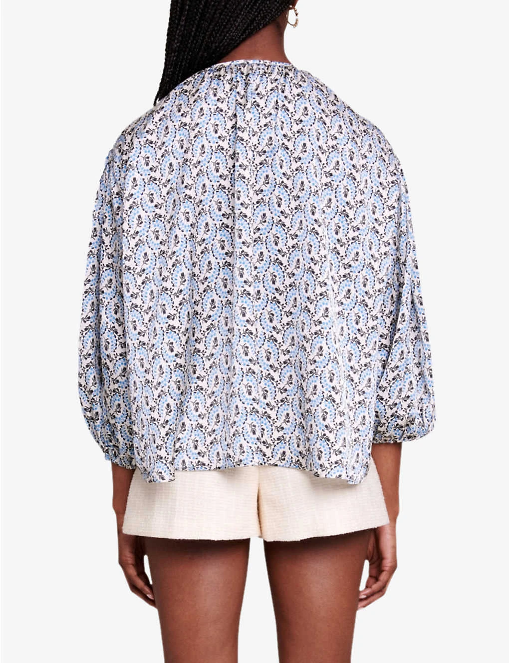 Maje Lipetila Floral-print Woven Blouse 3 Maje Lipetila Floral-print Woven Blouse - Image 3