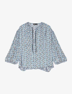 Maje Lipetila Floral-print Woven Blouse