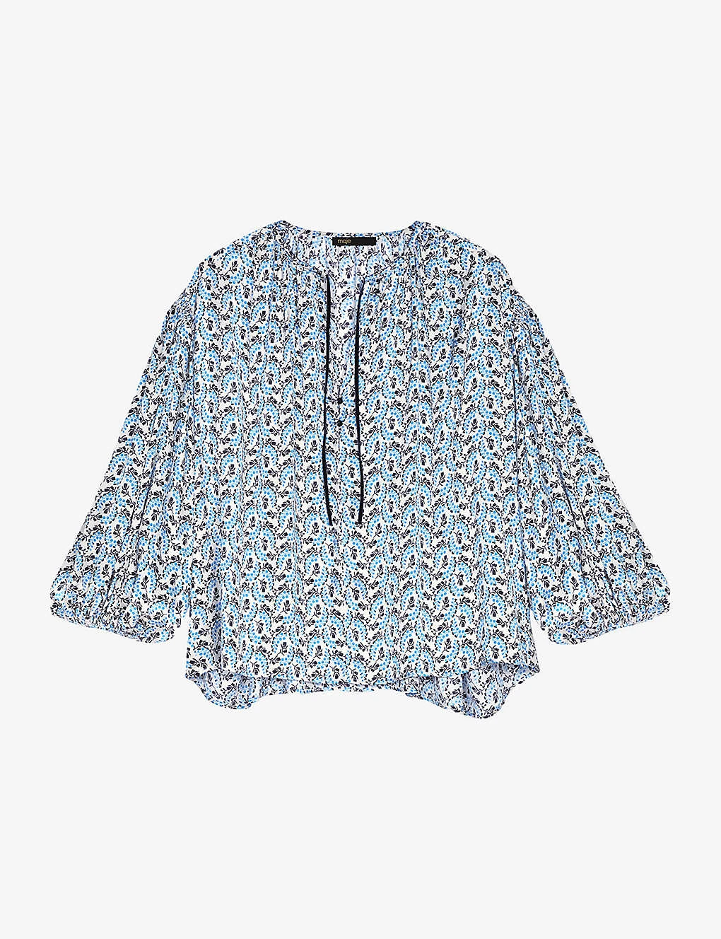 Maje Lipetila Floral-print Woven Blouse 1 Maje Lipetila Floral-print Woven Blouse