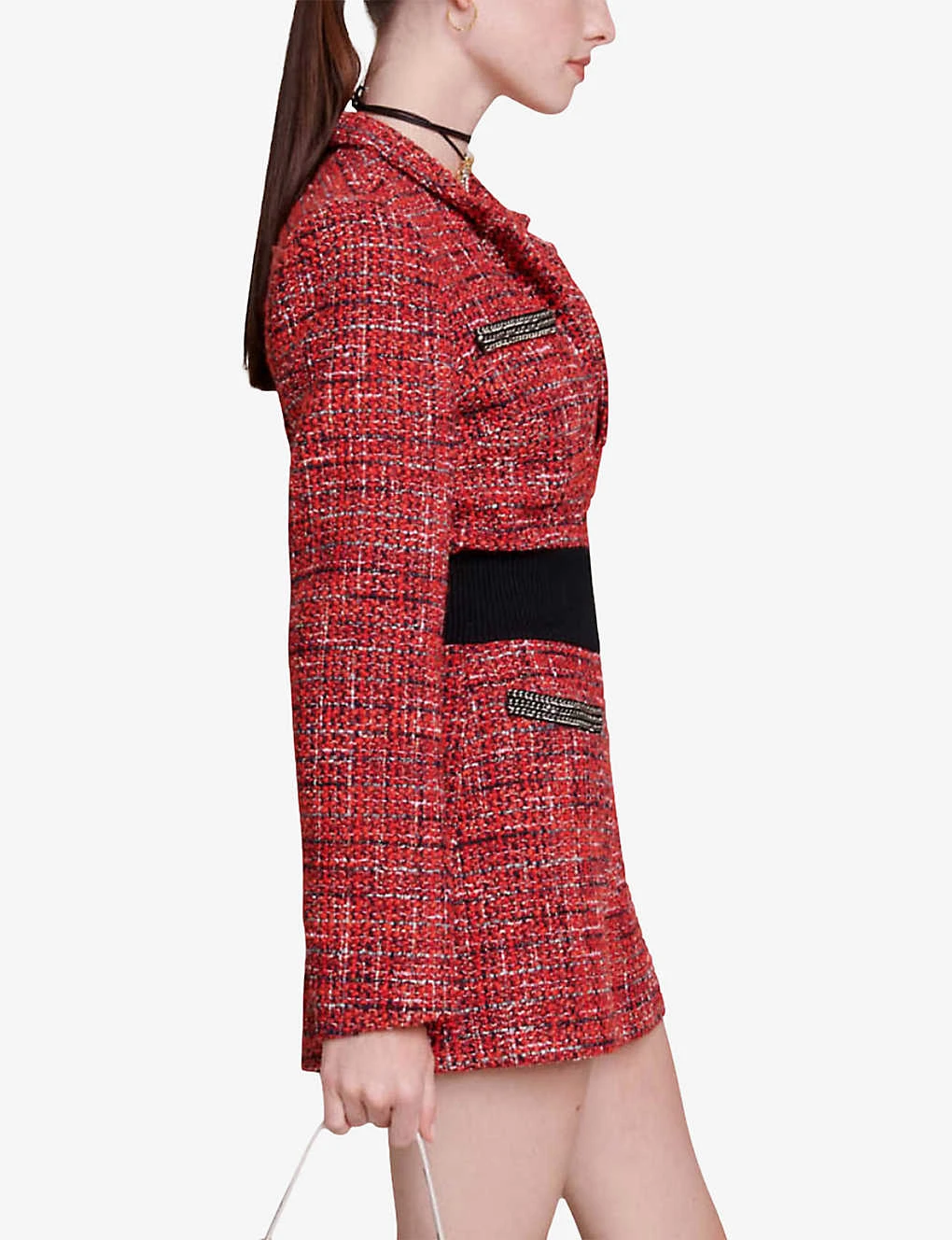 Maje Italeta Removable-bra Tweed Playsuit 5 Maje Italeta Removable-bra Tweed Playsuit - Image 5