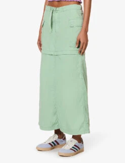 Levis Convertible Zipped Cotton-poplin Cargo Skirt -Whistles Clothing Shop R04191374 GRANITEGREEN ALT02