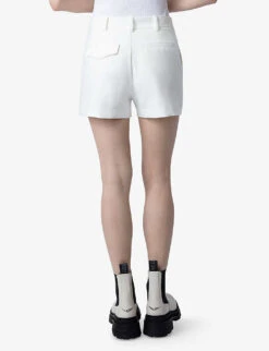 Zadig & Voltaire Please Crystal-embellished Stretch-woven Shorts -Whistles Clothing Shop R04191940 JUDO ALT03