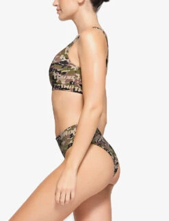Scoop-neck Camouflage-print Recycled Stretch-nylon Bikini Top -Whistles Clothing Shop R04193698 LOGOCAMO ALT02