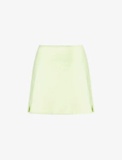 Girlfriend Collective High-rise A-line Stretch-recycled-polyester Mini Skort