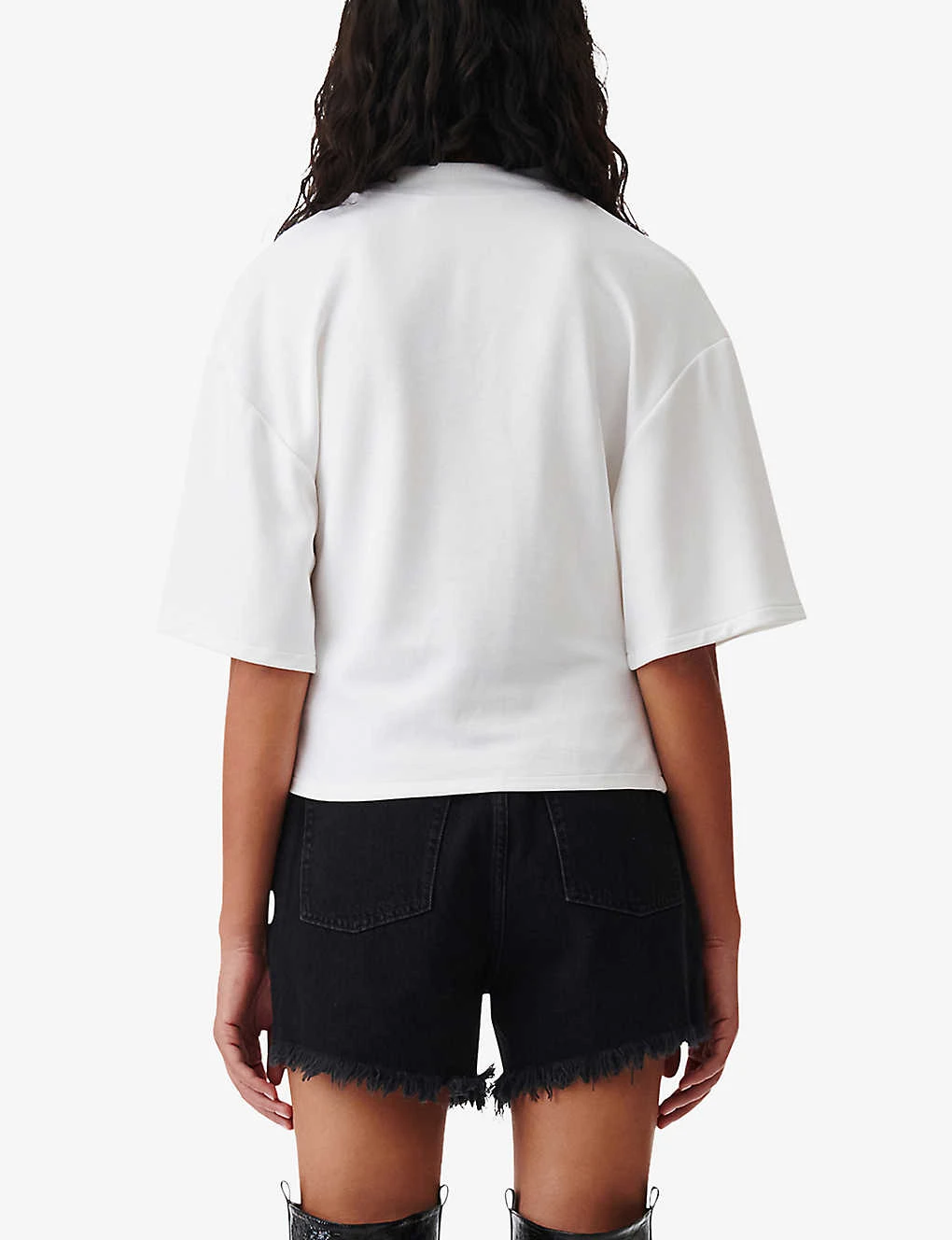 IRO Garcia Tie-knot Cotton-blend T-shirt 4 IRO Garcia Tie-knot Cotton-blend T-shirt - Image 4