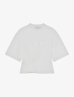 IRO Garcia Tie-knot Cotton-blend T-shirt