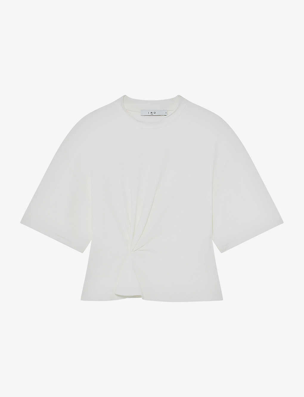 IRO Garcia Tie-knot Cotton-blend T-shirt 1 IRO Garcia Tie-knot Cotton-blend T-shirt