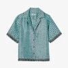 Sandro Vanille Graphic-print Woven Shirt