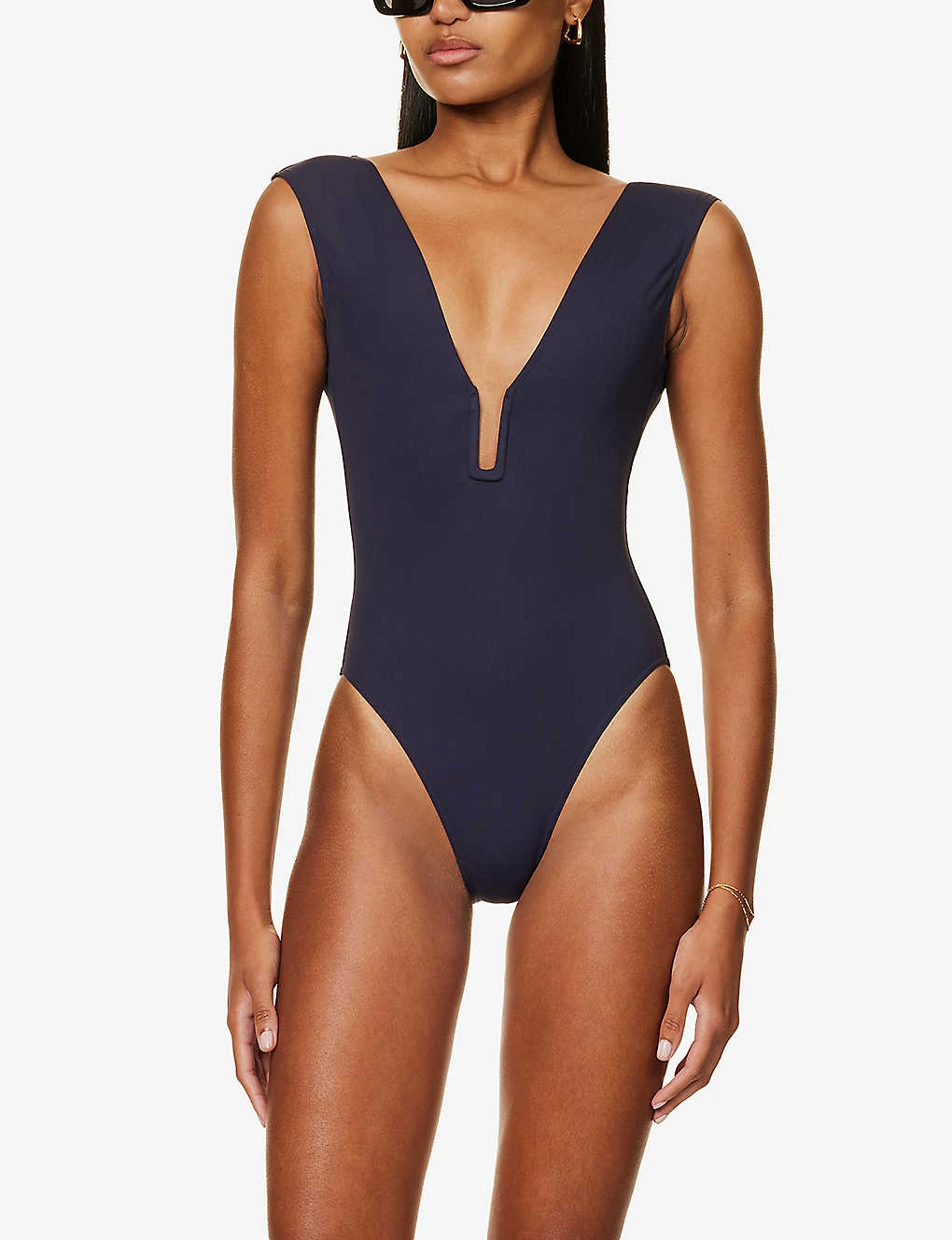 ERES Une Plunge-neck High-leg Swimsuit 2 ERES Une Plunge-neck High-leg Swimsuit - Image 2