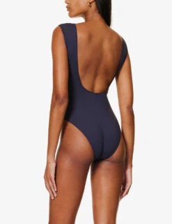 ERES Une Plunge-neck High-leg Swimsuit 6 ERES Une Plunge-neck High-leg Swimsuit -Whistles Clothing Shop R04198487 BAINDEMINUIT ALT02
