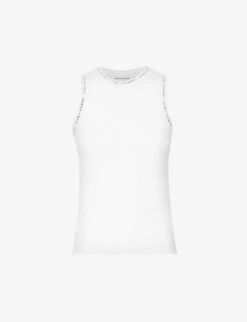 Daily Paper Erib Logo-print Stretch-cotton Top