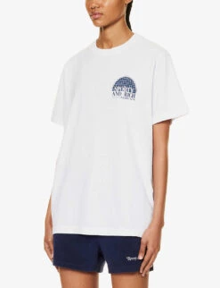 Racquet Club Logo-print Cotton T-shirt 7 Racquet Club Logo-print Cotton T-shirt -Whistles Clothing Shop R04205019 WHITE ALT02