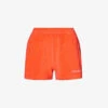 Logo-embroidered Mid-rise Cotton-terry Shorts
