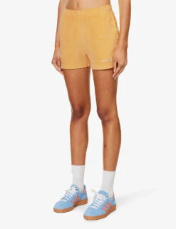 Tennis Club Brand-embroidered Cotton Shorts -Whistles Clothing Shop R04205045 SAFFRON ALT02