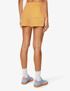 Tennis Club Brand-embroidered Cotton Shorts -Whistles Clothing Shop R04205045 SAFFRON ALT03