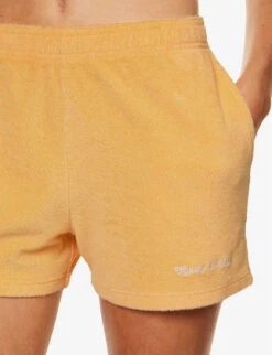 Tennis Club Brand-embroidered Cotton Shorts -Whistles Clothing Shop R04205045 SAFFRON ALT04