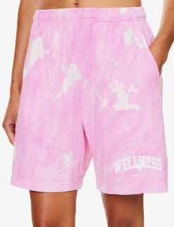 Wellness Tie-dye Cotton-jersey Shorts -Whistles Clothing Shop R04205056 TAFFY ALT04